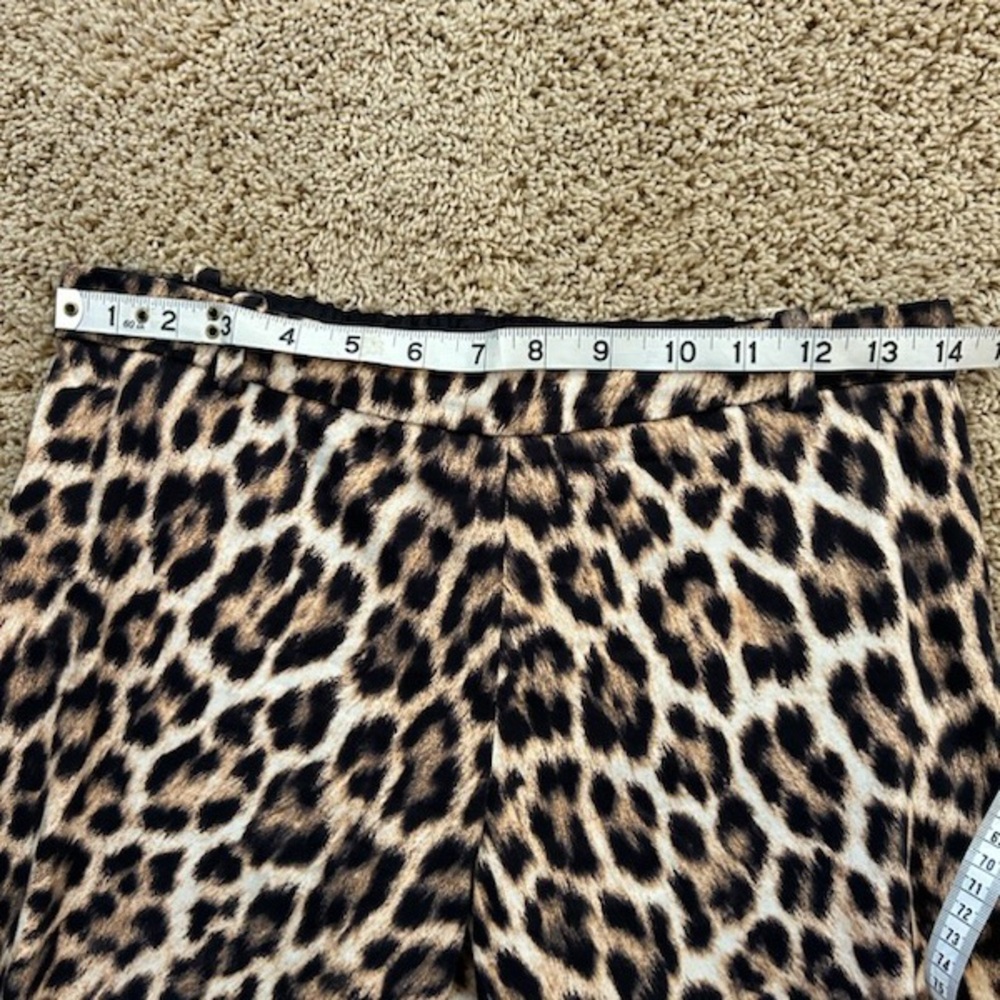 Zara Leopard Print Slim Pants in Brown and Black - Picture 7 of 8